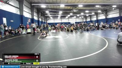 66 lbs Quarterfinal - Dayson Duke, Internal Quest Wrestling vs Keller Green, Upper Valley Aces