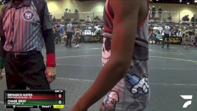 110 lbs Semis & 1st Wrestleback (8 Team) - Demarco Kates, Team Gotcha Black vs Chase Gray, MO Outlaws