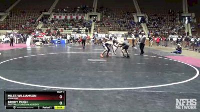 145 lbs Cons. Semi - Brody Pugh, Prattville Christian Academy vs Miles Williamson, Ranburne