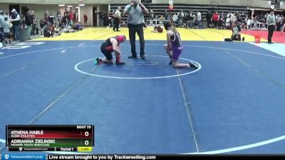 115 lbs Round 3 - Adrianna Zielinski, Mosinee Youth Wrestling vs Athena Hable, Alber Athletics