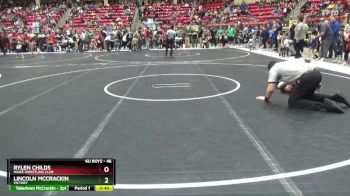 46 lbs Champ. Round 1 - Rylen Childs, Maize Wrestling Club vs Lincoln McCrackin, Victory