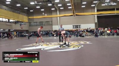 149 lbs Quarterfinal - Greg Brusco, West Liberty vs Cael Vanderhorst, Ohio Northern