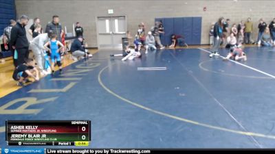 53 lbs Semifinal - Asher Kelly, Sumner Panthers Jr. Wrestling vs Jeremy Blair Jr, Ferndale Force Wrestling Club