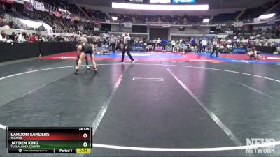 7A 126 lbs Cons. Semi - Landon Sanders, Hoover vs Jayden King, Tuscaloosa County