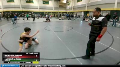 60 lbs 1st Place Match - Maximus Aldana, Madison vs Ryder Uhlenhake, Immortal Athletics WC