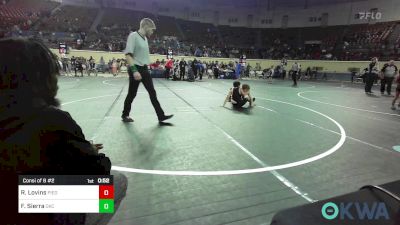 85 lbs Consi Of 8 #2 - Reid Lovins, Piedmont vs Fernando Sierra, OKC Saints Wrestling