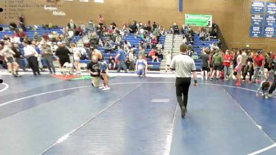 142 lbs Cons. Semi - Crash Sherman, Lakeridge Jr High vs Chaz Barker, Fremont Wrestling Club