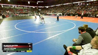 D2-126 lbs Quarterfinal - Blakelee Bastien, Luxemburg-Casco vs Teague Holzer, Saint Croix Central