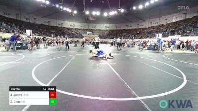 Round Of 16 - James Jones, Hennessey Takedown Club vs Zach Goss, Vinita Kids Wrestling