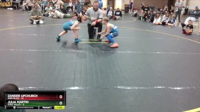 67 lbs Round 2 (8 Team) - Zander Upchurch, Ares Black vs Julia Martin, Steel Valley