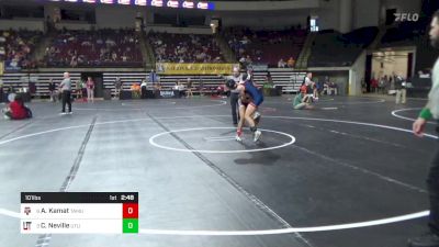 101 lbs Quarterfinal - Ariel Kamat, Texas A&M (W) vs Carly Neville, Utah Tech (W)