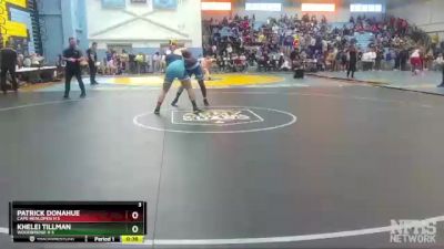 215 lbs Cons. Semi - Patrick Donahue, Cape Henlopen H S vs Khelei Tillman, Woodbridge H S