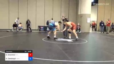 125 kg Quarterfinal - Gannon Gremmel, Cyclone Regional Training Center C-RTC vs Anthony Cassioppi, Hawkeye Wrestling Club