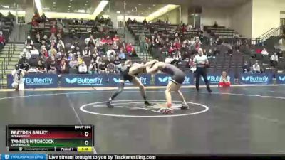 133 lbs Semifinal - Breyden Bailey, Indianapolis vs Tanner Hitchcock, Lindenwood