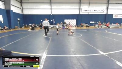 50 lbs Round 2 - Elizabeth Graeber, Idaho Gold vs Cecilia Koellner, Mountain Man Wrestling Club