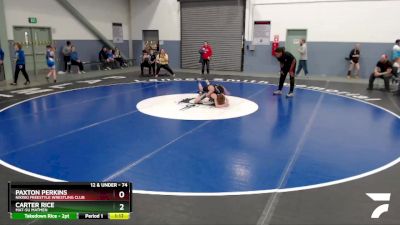 74 lbs Round 1 - Carter Rice, Mat-Su Matmen vs Paxton Perkins, Nikiski Freestyle Wrestling Club