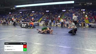 60 lbs Semifinal - Lucas Spicer, Downingtown vs Cruz Astorino, Punxsutawney