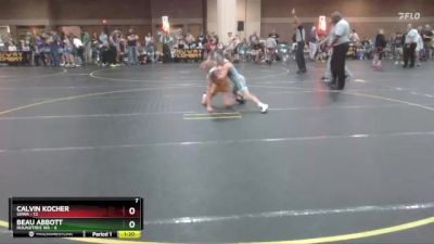 85 lbs Round 2 (4 Team) - Beau Abbott, Roundtree WA vs Calvin Kocher, SHWA