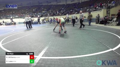 110 lbs 7th Place - Riley Williams, Norman Grappling Club vs Darren Lane, Noble Takedown Club