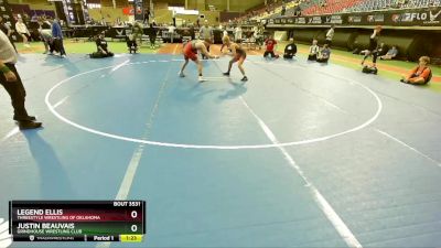 132 lbs Semifinal - Justin Beauvais, Grindhouse Wrestling Club vs Legend Ellis, Threestyle Wrestling Of Oklahoma