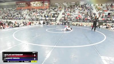 62 lbs Round 1 - Skylar Hattendorf, NH vs Cadence Diduch, IL