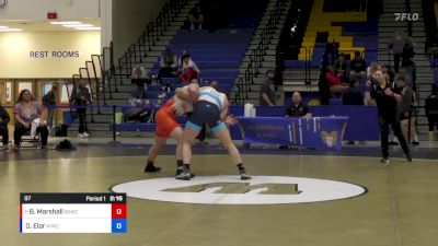 97 lbs Semifinal - Brandon Marshall, Big Game Wrestling Club vs Orry Elor, New York Athletic Club