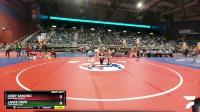 4A-220 lbs Cons. Round 2 - Josef Sanchez, Natrona County vs Lance Davis, Cheyenne East