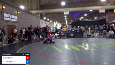 74 kg Cons Semis - Derek Gilcher, Indiana RTC vs Joshua Shields, Sunkist Kids Wrestling Club