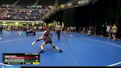 115 lbs Cons. Round 2 - Braxton Heitritter, Ironhawk Wrestling Academy vs Owen Smith, STMA (St. Michael/Albertville)