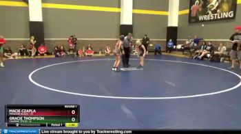 58 lbs Round 1 (12 Team) - Macie Czapla, Missouri Black vs Gracie Thompson, Chasing Titles