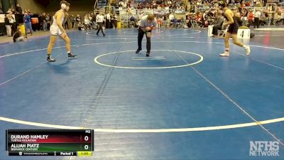 121 lbs Cons. Round 2 - Alijah Piatz, Bismarck Century vs Durand Hamley, Turtle Mountain