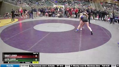 170 lbs Round 2 - Katie Gakin, Gray Harbor College vs Gracy Jones, Umpqua Community College