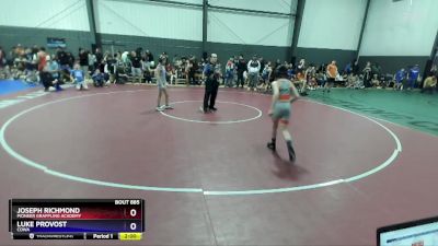 83 lbs Cons. Round 1 - Joseph Richmond, Pioneer Grappling Academy vs Luke Provost, COWA