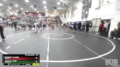 157 lbs Quarterfinal - Freddy Suri, Montclair vs Robert Alanis, Servite