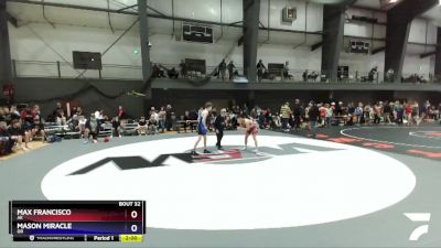 113 lbs Champ. Round 2 - Max Francisco, AK vs Mason Miracle, OR