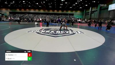 285 lbs Round Of 16 - Kingston Coates, Foothill (Palo Cedro) vs Takoa Byrd, Layton