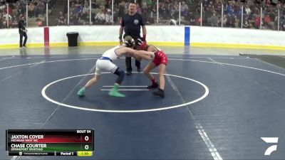 63 lbs Quarterfinal - Jaxton Coyer, Michigan West WC vs Chase Courter, Springport Spartans