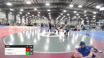 195 lbs Rr Rnd 3 - Harrison Bailey, Michigan Grapplers Orange vs Rudy Wagner, GNWC Blue