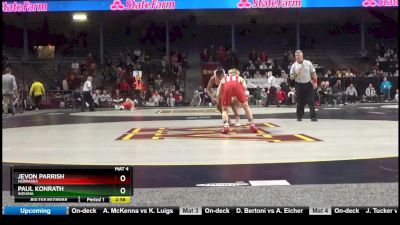 133 lbs Quarterfinal - Jevon Parrish, Nebraska vs Paul Konrath, Indiana