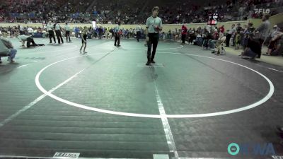 40 lbs Round Of 32 - Kase Selman, Weatherford Youth Wrestling vs Owen Spurgeon, Cushing Tigers