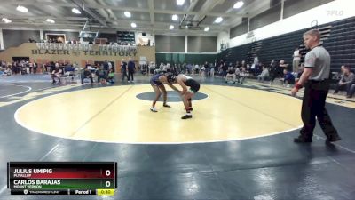 132 lbs Cons. Round 5 - Julius Umipig, Puyallup vs Carlos Barajas, Mount Vernon