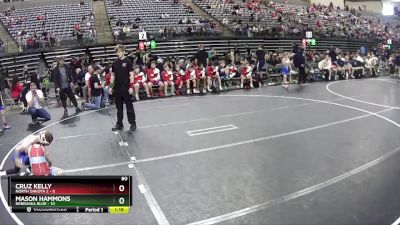 60 lbs Finals (8 Team) - Cruz Kelly, North Dakota 2 vs Mason Hammons, Nebraska Blue