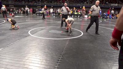 70 lbs Rd 1 - Consi Of 32 #2 - Reef Schupp, Benton vs Jackson Habel, Seneca Valley