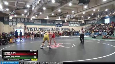 220 lbs Cons. Semi - Ryder Smith, Great Oak vs Chase Bergeson, Temecula Valley