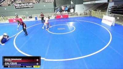 120 lbs Cons. Round 2 - Devin Dimapasoc, California vs Evin Stieler, Mad Dog Wrestling Club