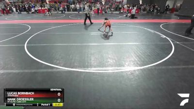 69 lbs Semifinal - Lucas Bornbach, Stratford vs Hank Droessler, RT Elite/ Cuba City