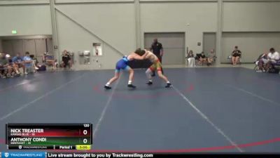 120 lbs Round 5 (8 Team) - Nick Treaster, Kansas Blue vs Anthony Condi, Kentucky