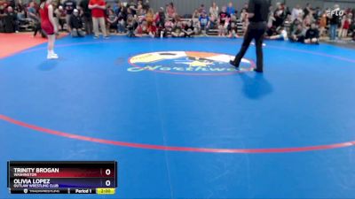 113-120 lbs Cons. Round 1 - Trinity Brogan, Washington vs Olivia Lopez, Outlaw Wrestling Club