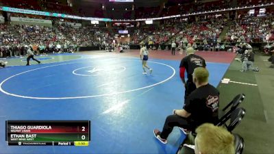 D1-113 lbs Quarterfinal - Ethan Bast, West Bend West vs Thiago Guardiola, Wilmot Union