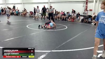 72 lbs Round 7 (8 Team) - Andrew Dolson, PA Alliance Red vs Hayden Horwatt, TDWC